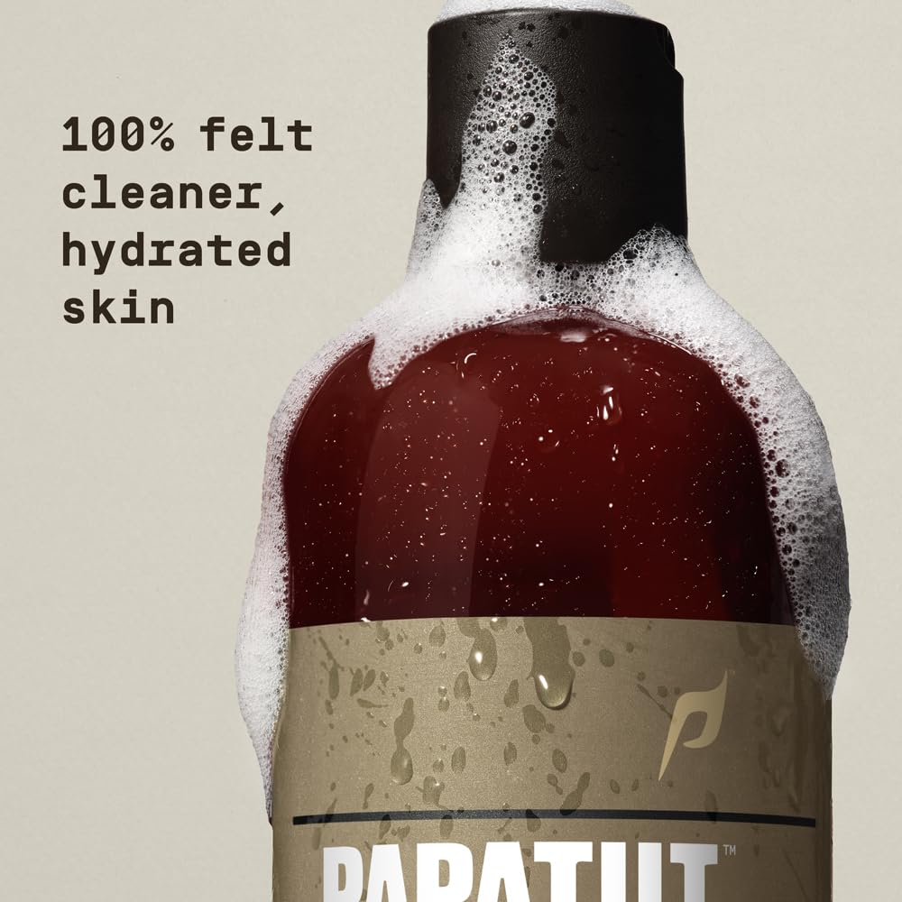 PAPATUI by Dwayne Johnson Refreshing Exfoliating Body Wash for Men | Hydrating & Made with Coconut Oil | Vanilla Shea | 18 oz (Pack of 3)