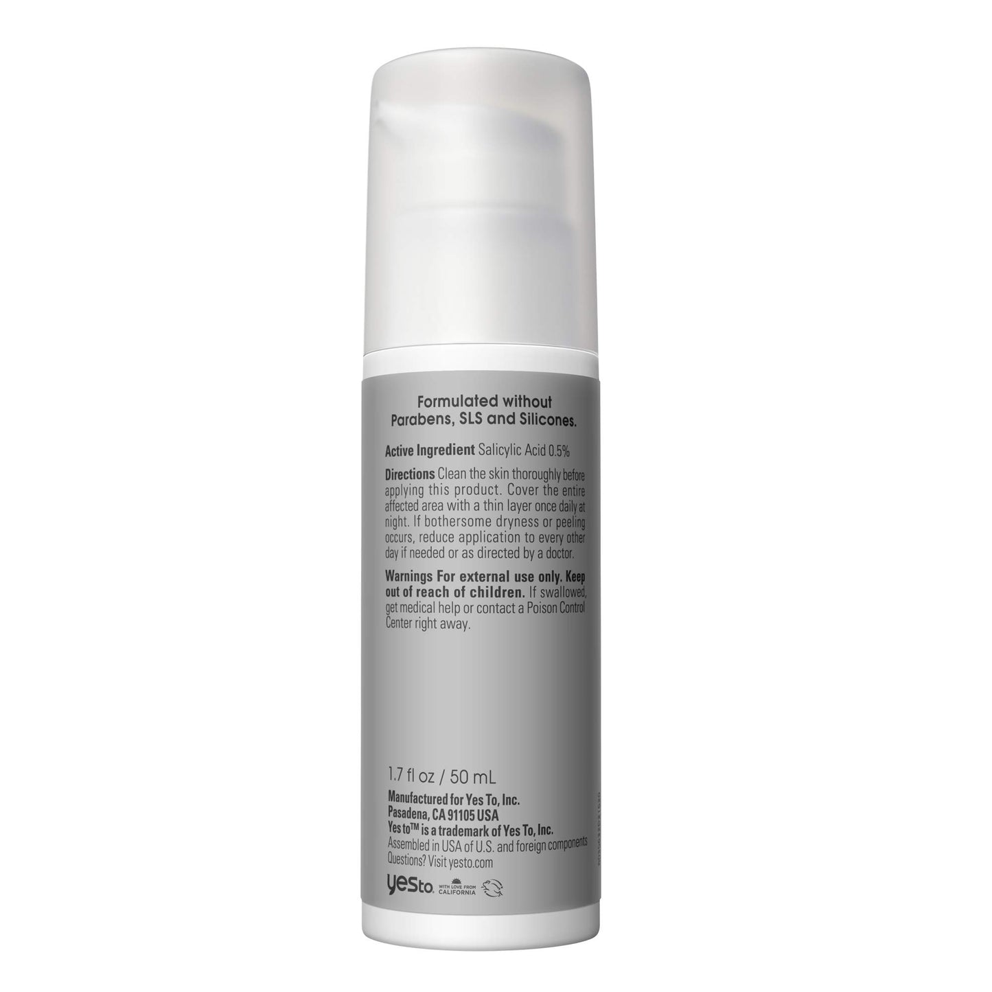Yes To Tomatoes Detoxifying Overnight Moisturizer, Quick-Absorbing Formula That Helps Exfoliate Skin & Prevent New Acne, With Salicylic Acid & Charcoal, Natural, Vegan & Cruelty Free, 1.7 Fl Oz