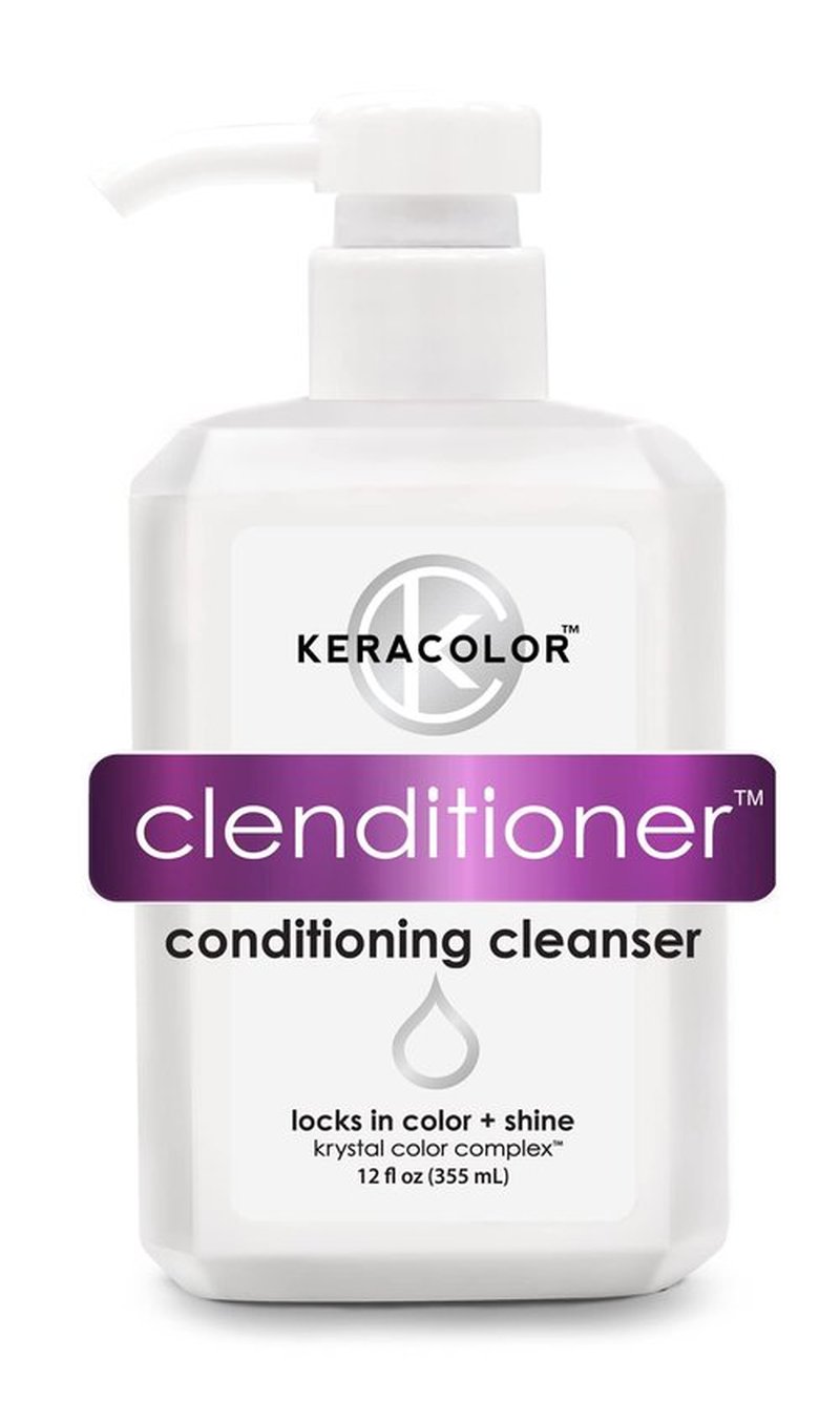 Keracolor Clenditioner Co Wash Cleansing Conditioner Keratin Infused Color Safe Prevents Fade Replaces Your Shampoo, 12 Fl Oz