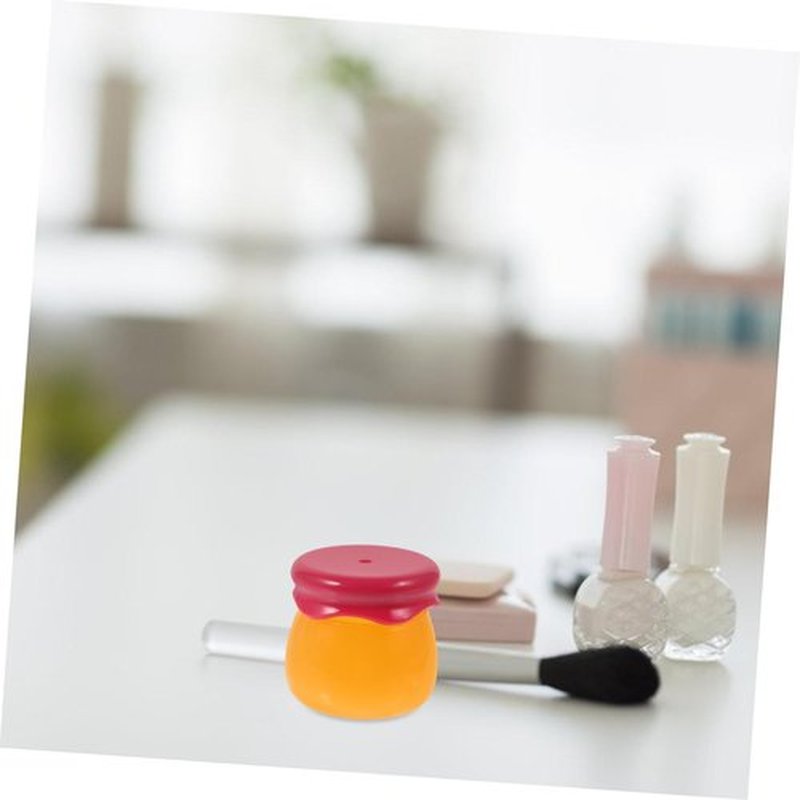 Mikinona Empty Lip Mask Bottles Sample Containers Lip Balm Cosmetic Jar Lip Gloss Container Refillable Cosmetic Container Small Jars with Lids Buttercream Makeup Container Sub Jar Abs Red