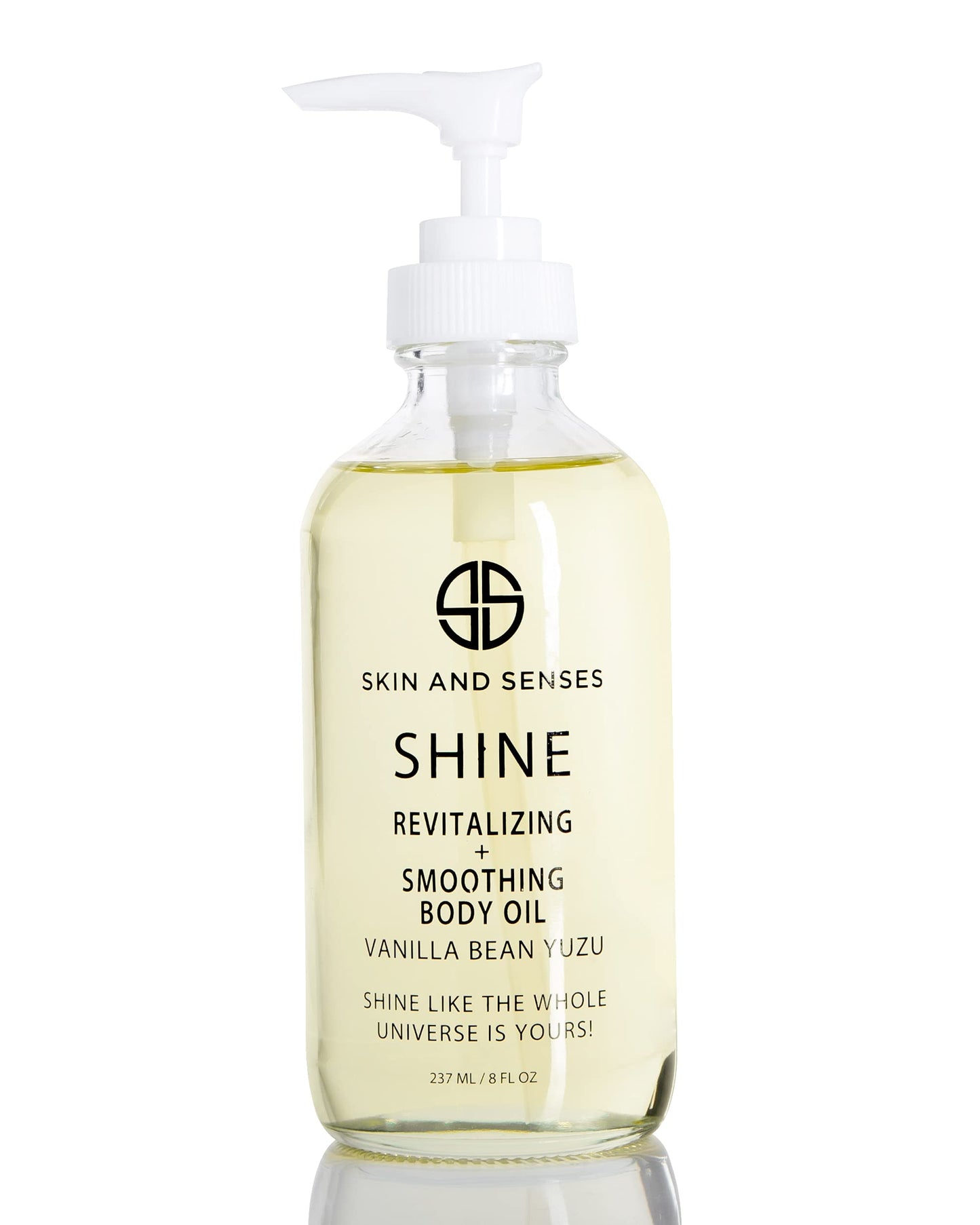 Shine Revitalizing & Smoothing Body Oil Vanilla Bean Yuzu –100% Natural, plant-based ingredients Loaded with an Organic blend of Healing Oils and Vitamin E, that deeply soothe, restore