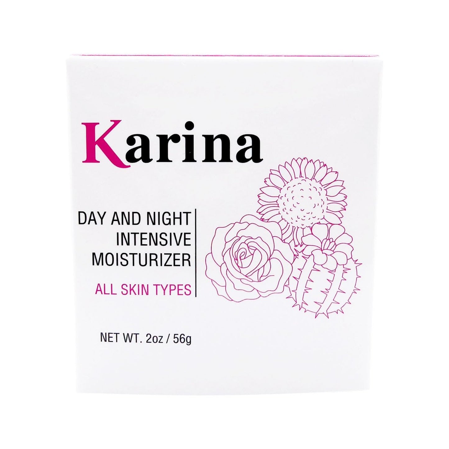Karina Skincare - Day and Night Intensive Moisturizer Face Cream - Soothing Vitamin E Cream - Helps Calm, Hydrate & Restore - Daily Moisturizer for Dry Skin & Sensitive Skin - Travel Size 2oz