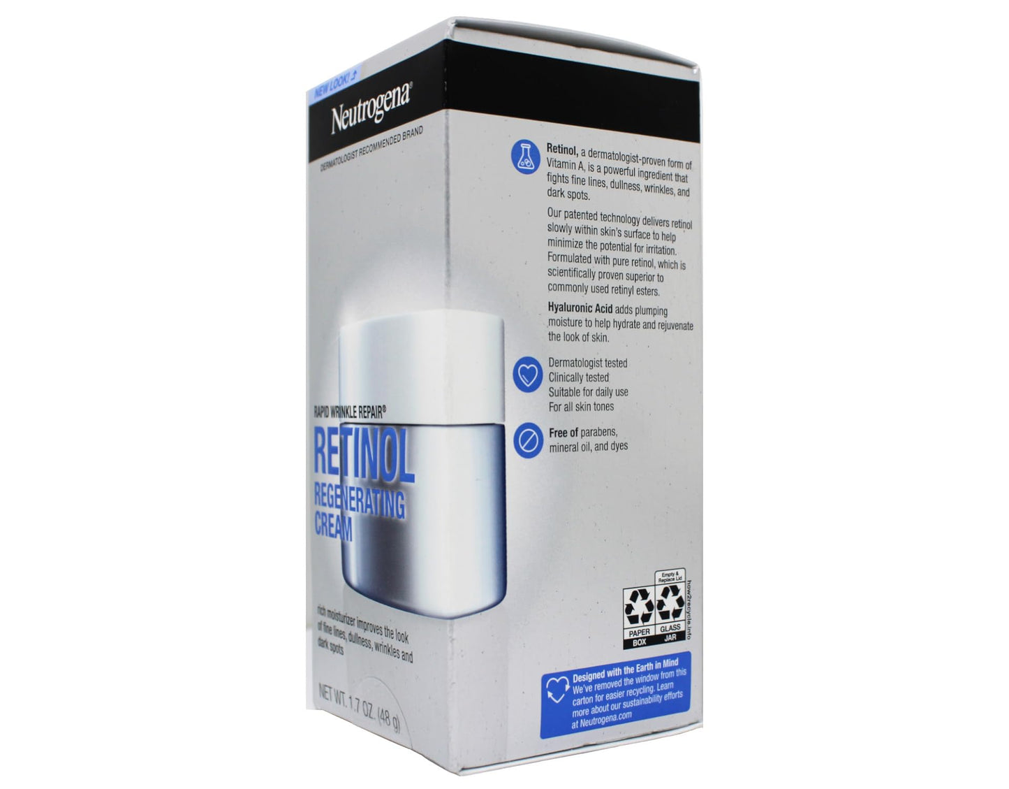 Neutrogena Rapid Wrinkle Repair Retinol Regenerating Cream - 1.7 oz (Pack of 2)