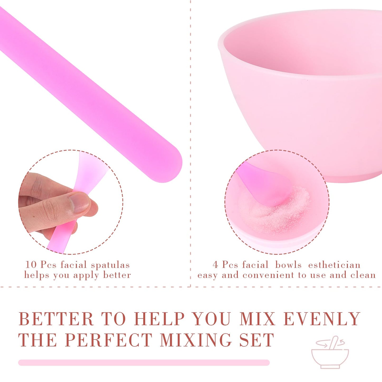 Esthetician Supplies for Facials Set 4 silicone facial bowls esthetician 4 Facial Headbands Esthetician 15 compressed facial sponges 10 facial spatula estheticians 4 Facial Mask Fan Brushes
