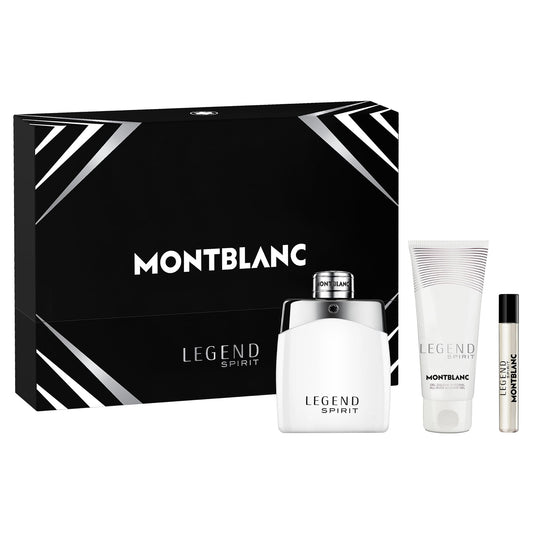 MONTBLANC Legend Spirit 3 Piece Eau de Toilette Gift Set (Eau de Toilette Spray, Perfumed Shower Gel, Purse Spray)