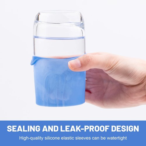 Mrsdry Travel Bottle Covers, Leakproof Elastic lids for Travel, Luggage Travel Accessories, Travel Size Toiletries Bottle Leaking lock, Prevent cosmetic leakage, Travel Essentials with Toiletry Bag