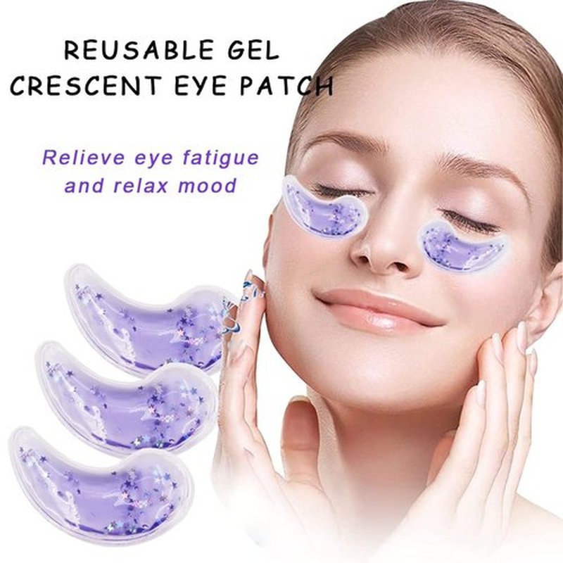 Eye Pad, Gel Eye Pad Cold Eye Mask Hot Cold Compress Reusable Gel Eye Pads Treat Eye Swelling