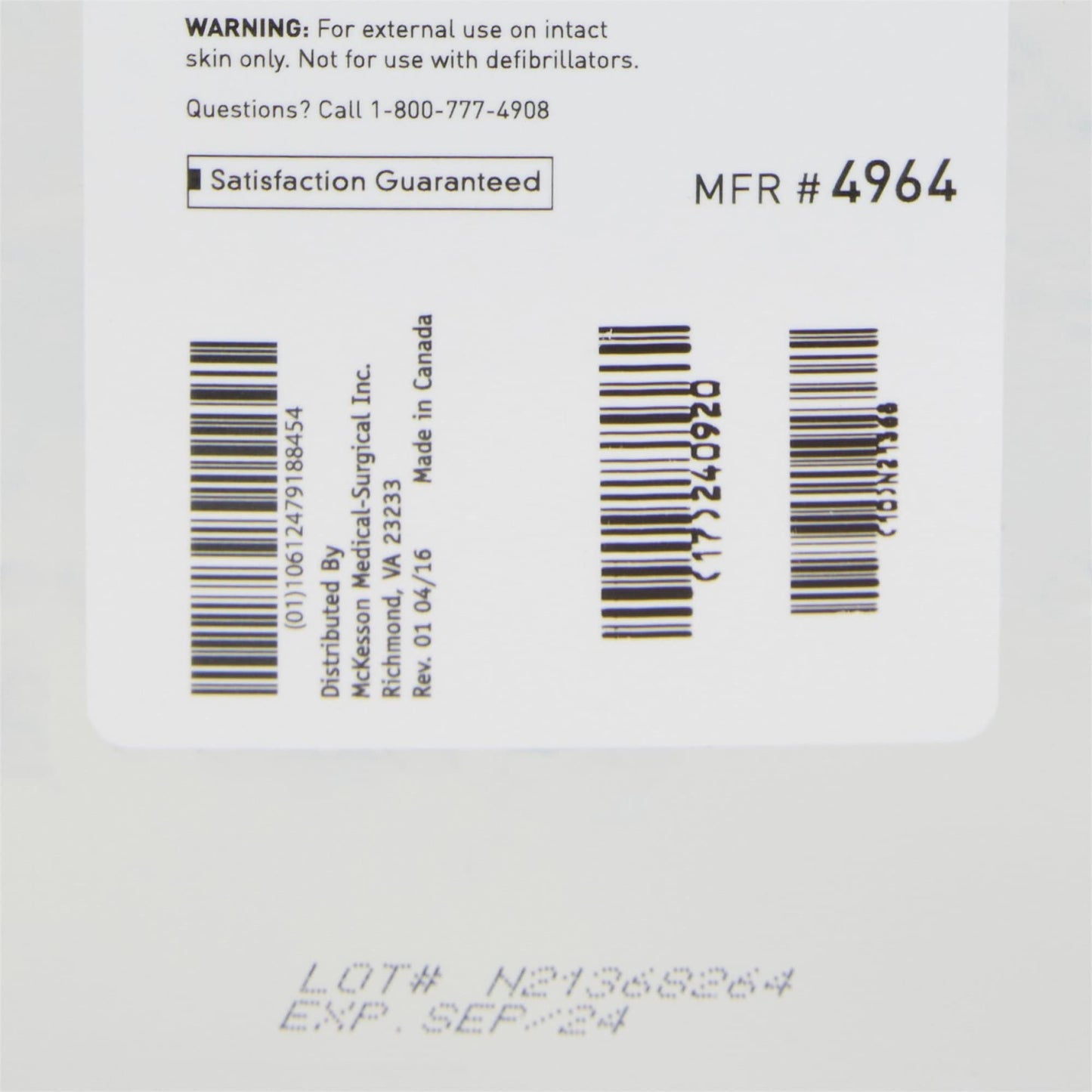 McKesson Clear Ultrasound Gel - Transmission Ultrasonic Gel - Water-Soluble - 5 Liter, 1 Count