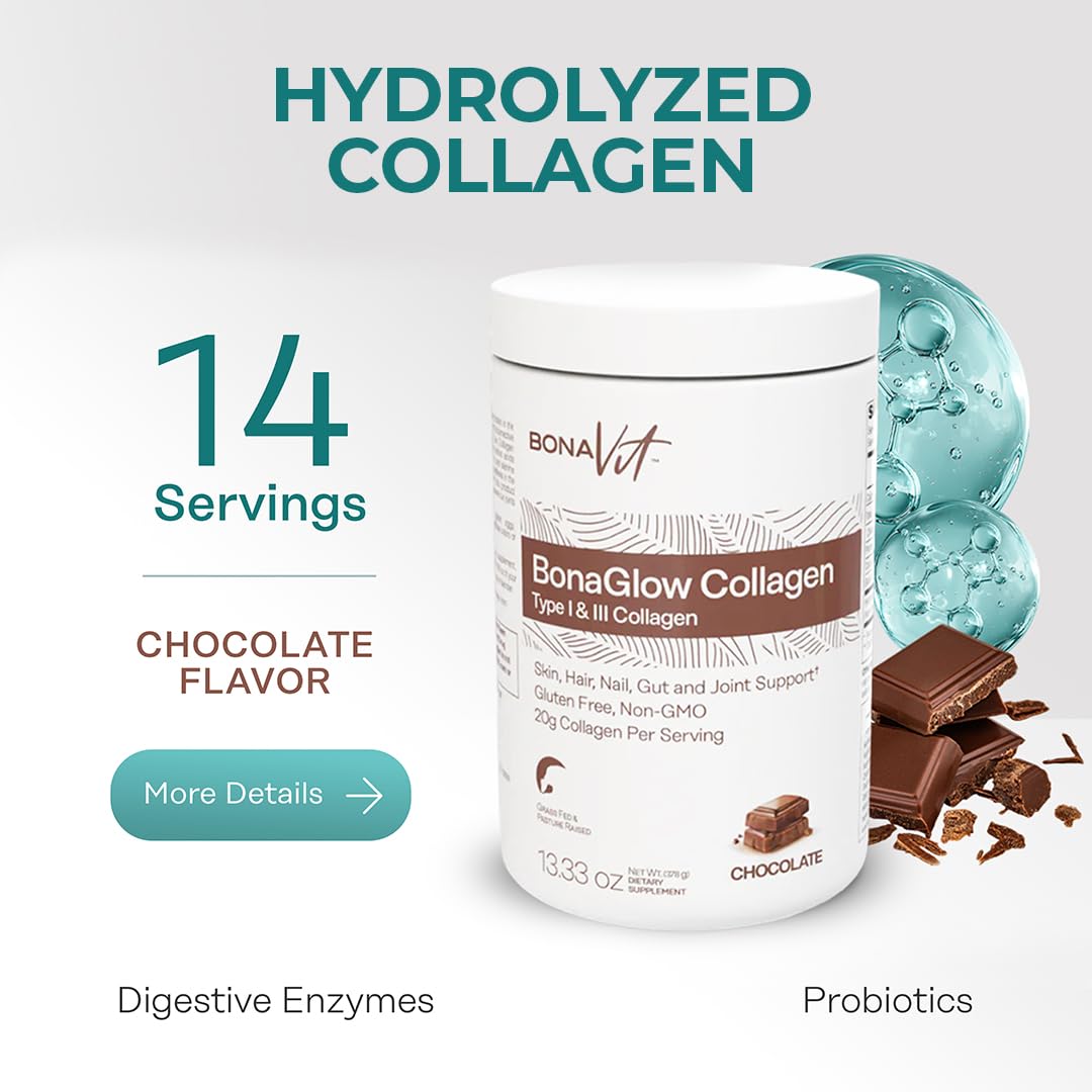 Bonavit - Collagen Peptides Powder - High Dose 20g Collagen + 18g Protein