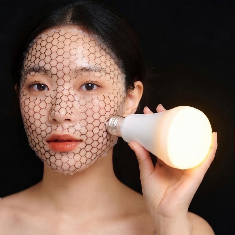 DOLDORI Roll Face Mask Sheet Elec Derma (8pcs) - Korean Deep Hydrating Collagen Hydrogel Mask, Luxury Spa Gift Set for Women - Glass Skin Moisturizing Overnight Skincare
