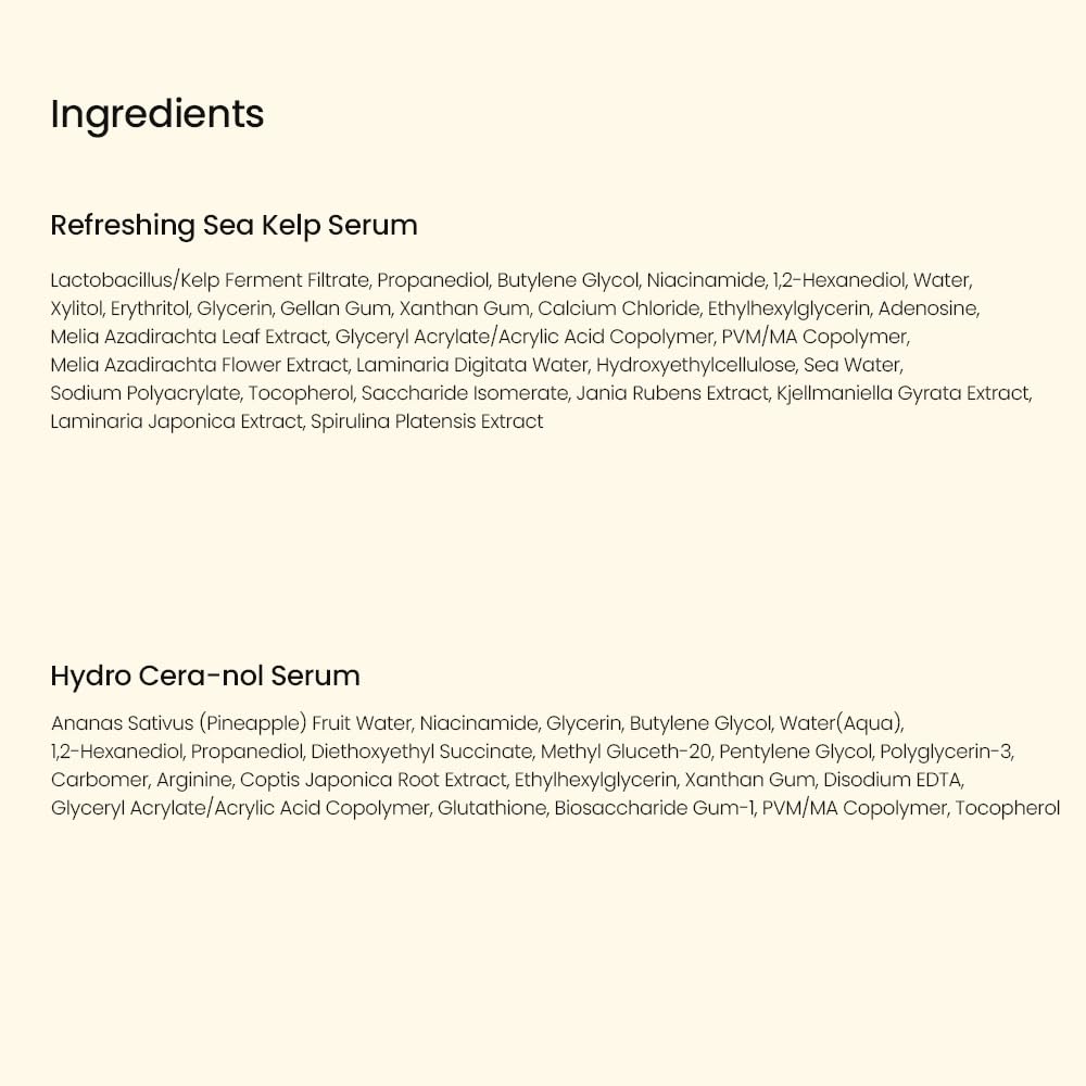 BIODANCE Serum Discovery Set: 4 Mini Serums Set, Korean Skin Care with Collagen Peptide, Ceramide Panthenol, Sea Kelp, Vitamin C Niacinamide, Skin Care Set | 10ml x 4 Serums