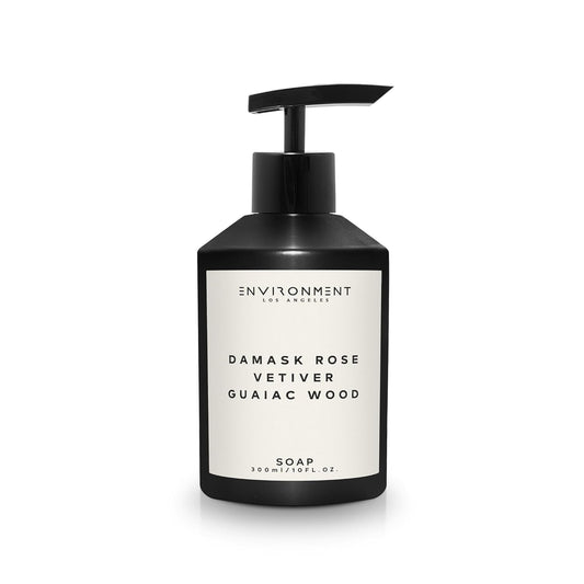 Luxury Liquid Hand Soap | Damask Rose, Vetiver & Guaiac Wood - 300ml Vegan Kitchen & Bathroom Essential