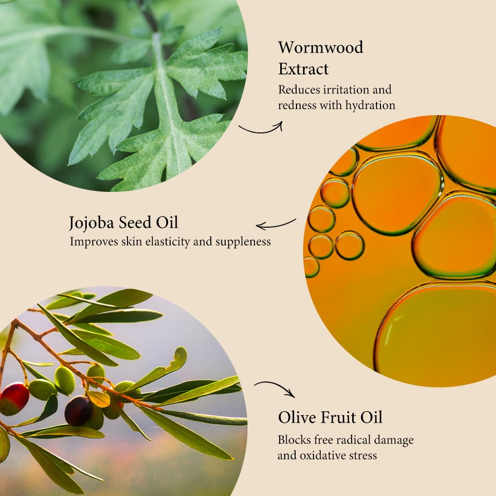 Fraijour Herb Wormwood Cleansing Oil – Korean Deep Cleansing Makeup Remover & Pore Minimizer for Oily, Acne-Prone Skin, AHA BHA Exfoliation, Olive & Jojoba Oils, Lightweight, 7.1 fl.oz.