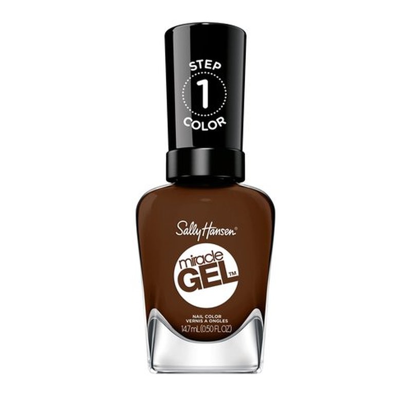 Sally Hansen Miracle Gel™, Been There, Dune That, Long Lasting, Gel-Like Formula, No UV Lamp Needed, Brown Nail Polish