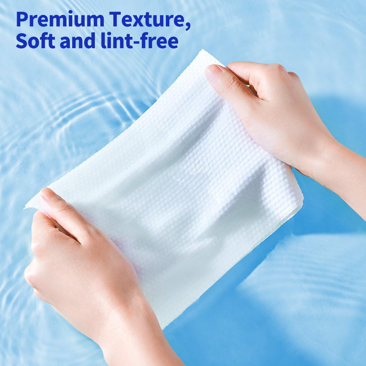 matern'ella Hanging Dry Wipes 166 Counts Face Towel Washcloth Facial Cleansing Thickened Makeup Remover Disposable Soft Face Towelettes for Sensitive Skin Fragrance and Alcohol Free Wet Dry Dual Use