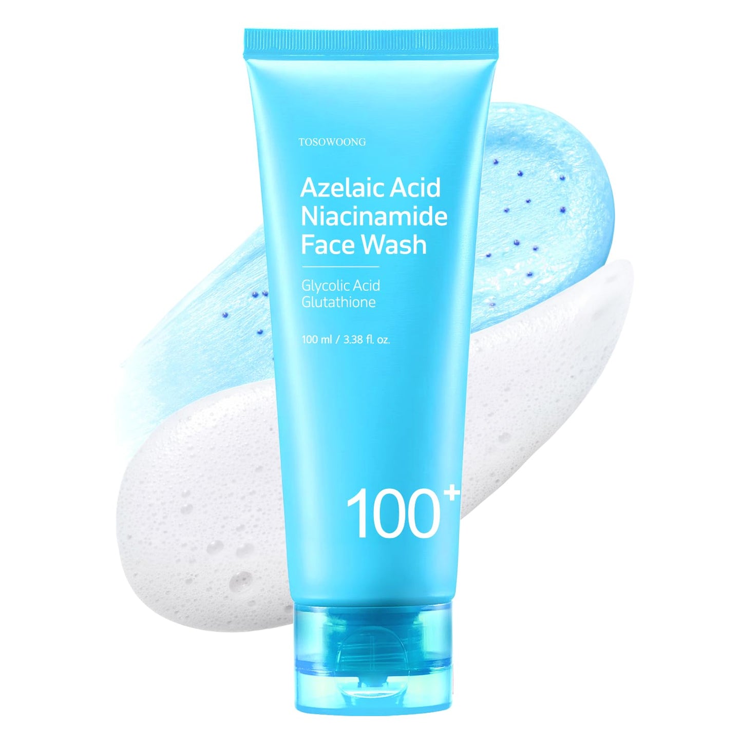 TOSOWOONG Azelaic Acid Niacinamide Face Wash for Blemish-Prone Skin, Pores