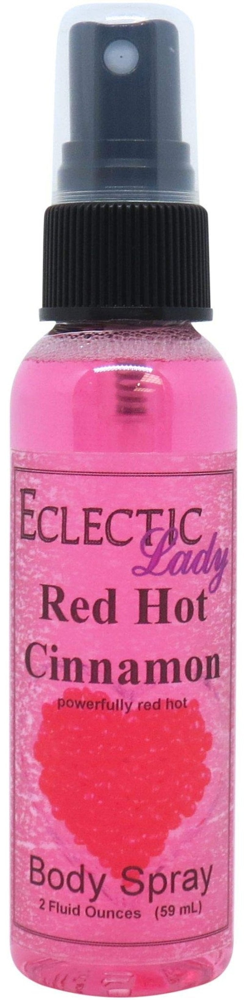 Eclectic Lady Red Hot Cinnamon Body Spray - 2 oz, Handcrafted in USA, Paraben Free, Moisturizing Fragrance for Women