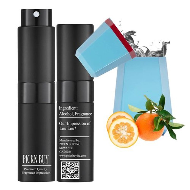 PICKN BUY Luxury Perfume for Women 0.34 Fl oz, Scent Compatible to Lou Lou Perfume, Made in USA, Long-Lasting Spray Comes in Refilable Bottle