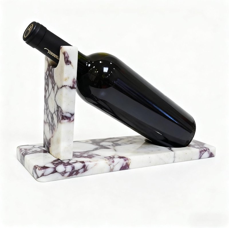 Modern Marble Wine Holder Stand - Elegant Single Bottle Wine Rack for Stylish Home Decor | Perfect Gift for Wine Enthusiasts