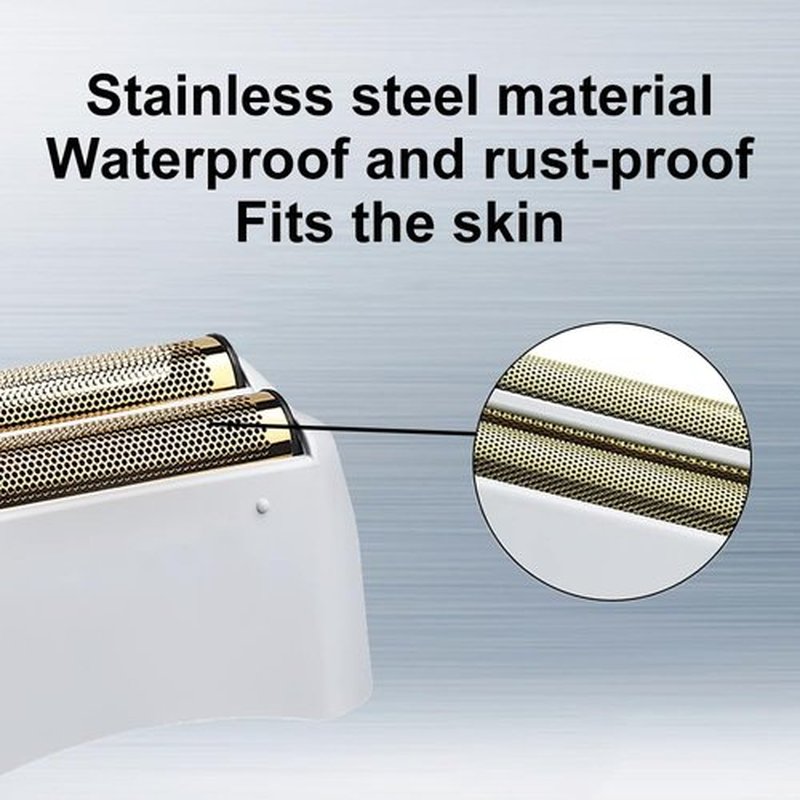 2 Packs White Pro Shaver Replacement Foil with Cutter Bar Assembly Compatible with andis 17150/17155/17200 Shaver ProFoil Lithium Replacement Golden