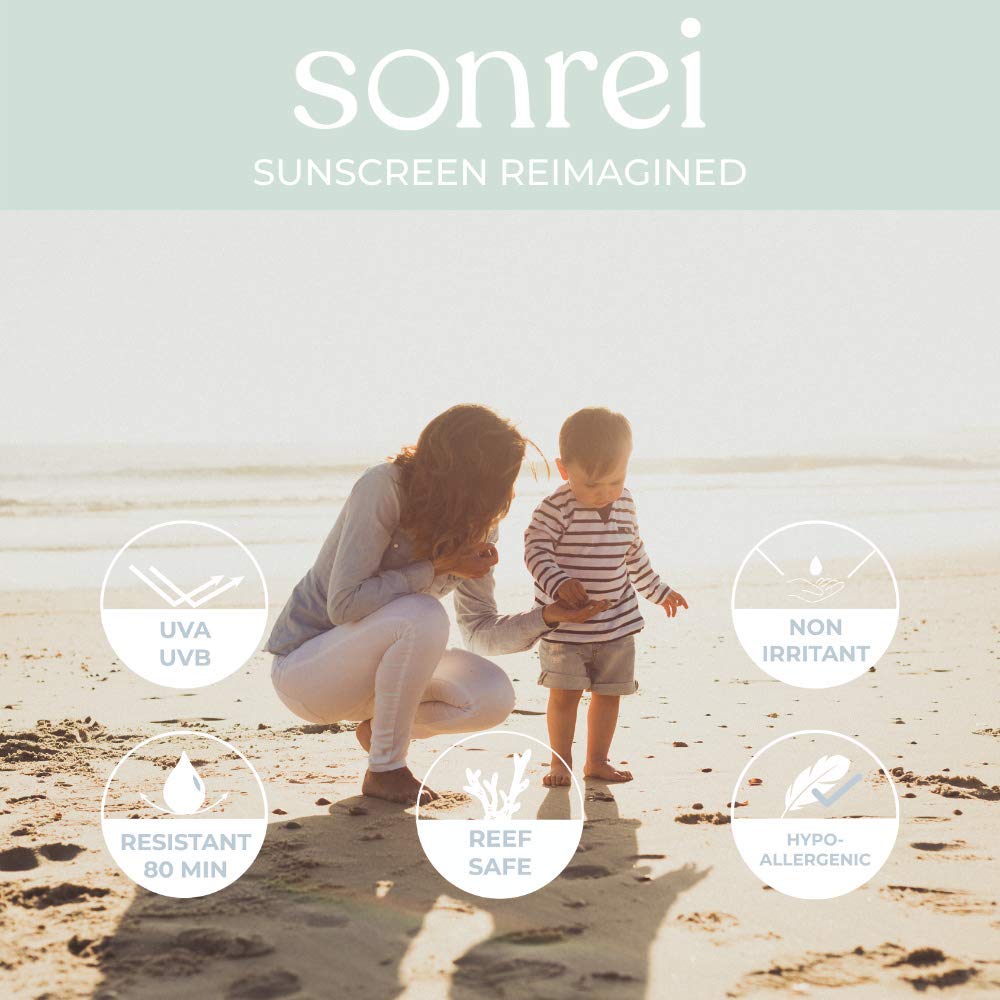Sonrei Kids Zinq Mineral Face and Body Zinc Gel Athleisure Sunscreen SPF 60 | 3.4 oz (2 Pack)