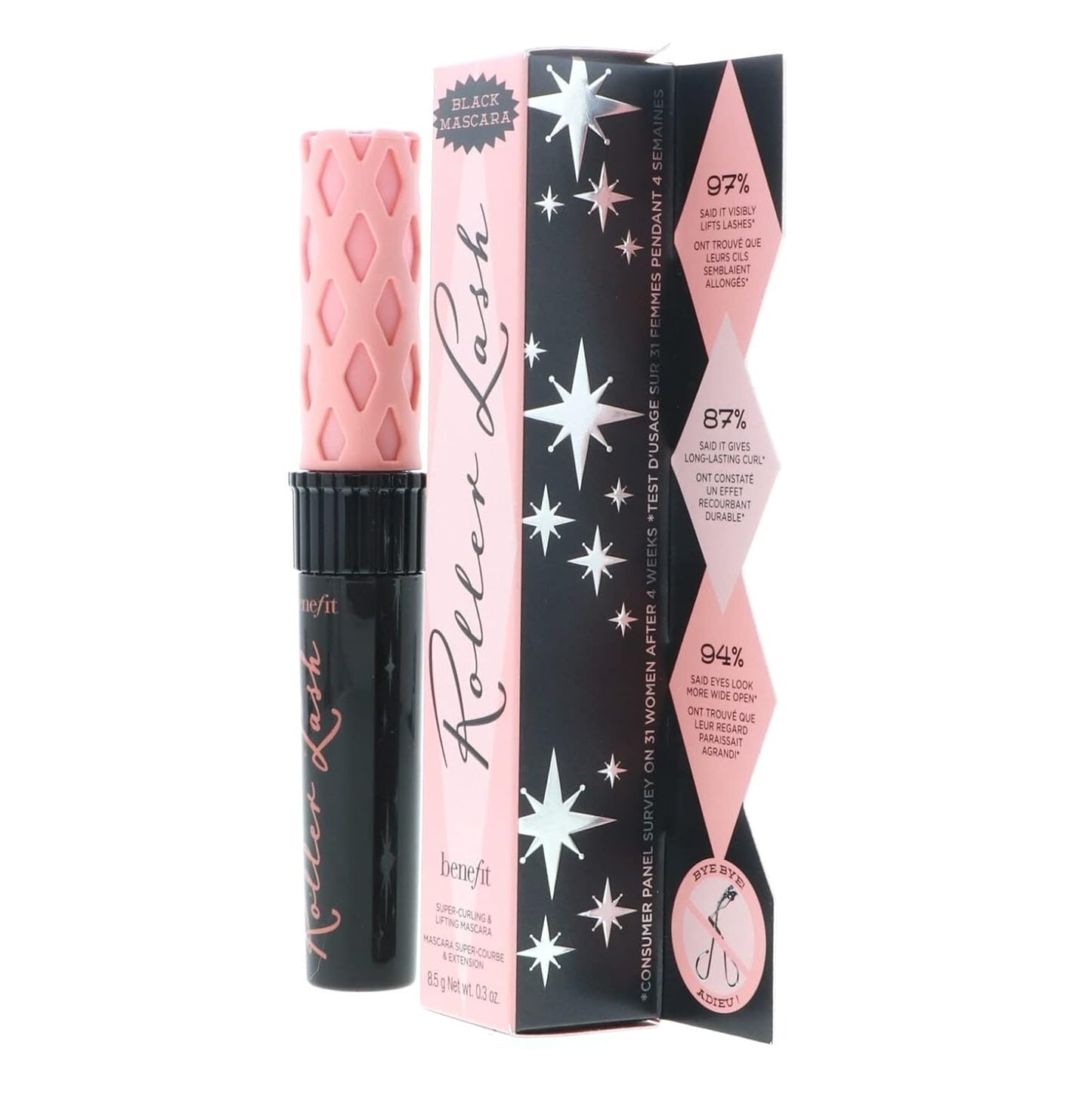 Benefit Cosmetics Roller Lash Super Curling & Lifting Mascara in Black 0.3 oz