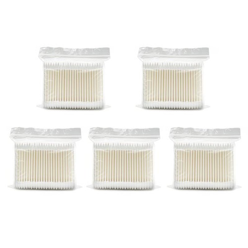 Pointed Tip Cotton Swabs,1000 count Cotton Buds,Double Precision Tips with Paper Stick for Personal Care and Makeup