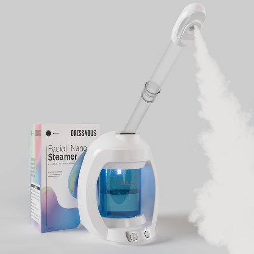 Facial Steamer-Face Steamer for Facial Deep Cleaning, Vaporizador Facial Steamer for Esthetician and Nano Ionic Portable Facial Steamer for Face, Professional Facial Steamer for Home Facial Spa.