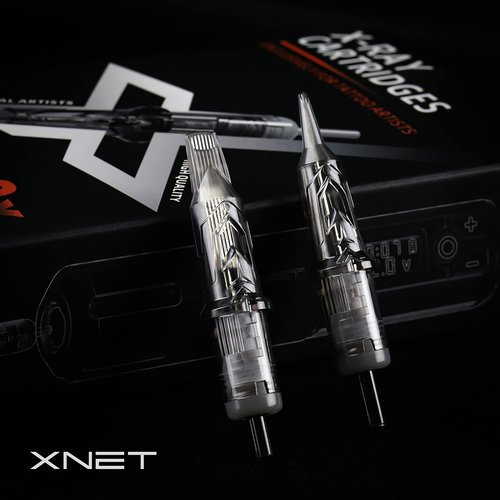 Xnet X-RAY #12 Standard 25RM Tattoo Cartridges 20pcs Disposable 0.35mm 25 Curved Magnum Needles for Professional Tattoo Artists Permanent Makeup Tattoo Supplies