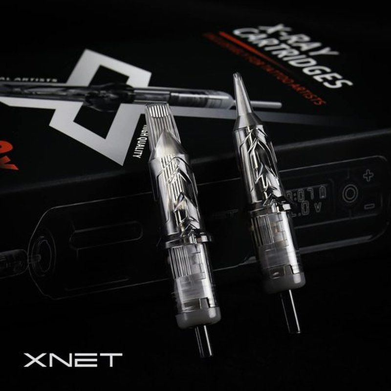 Xnet X-RAY #10 Bugpin 15RM Tattoo Cartridges 20pcs Disposable 0.3mm 15 Curved Magnum Needles for Professional Tattoo Artists Permanent Makeup Tattoo Supplies