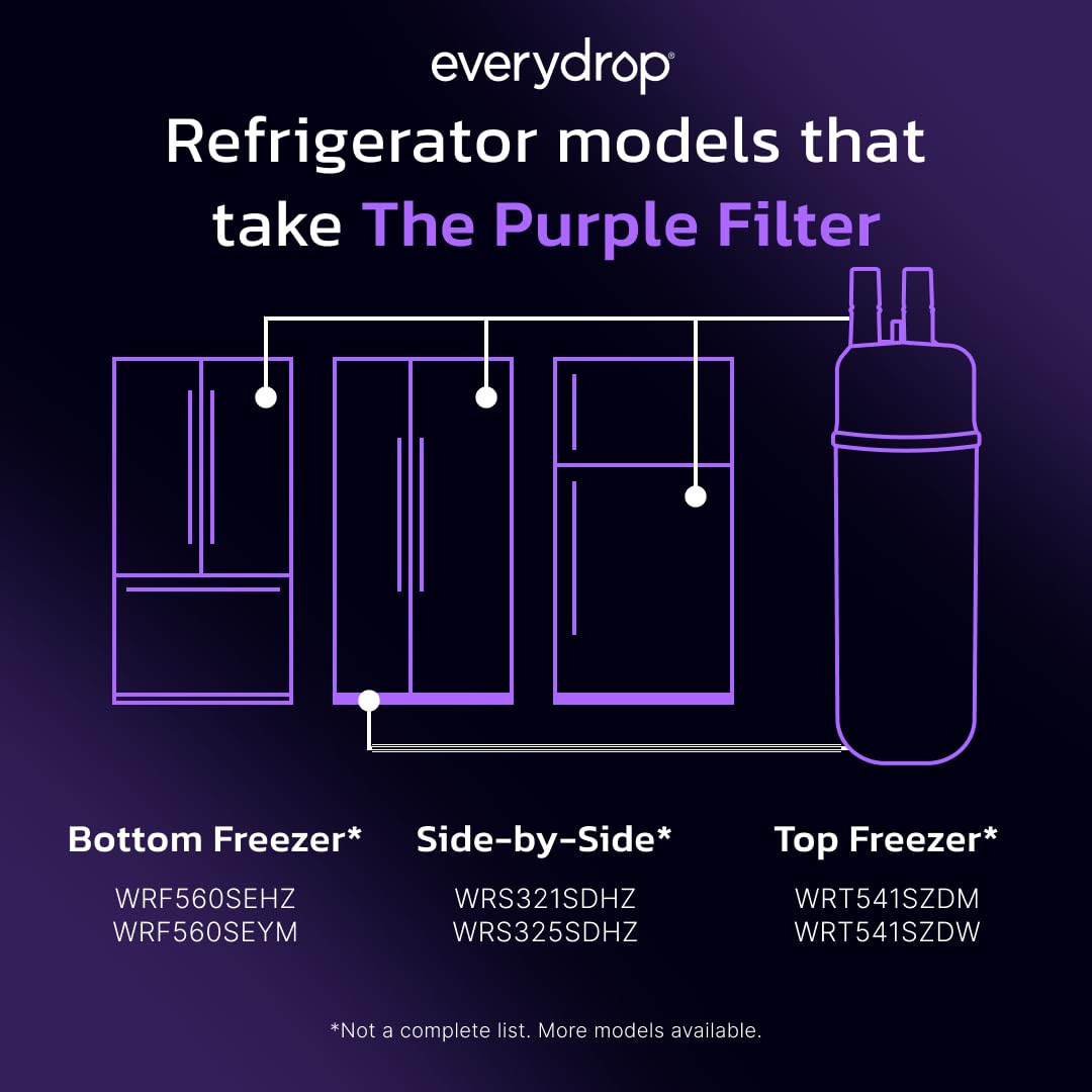 everydrop by Whirlpool Ice and Water Refrigerator Filter 1, EDR1RXD1, Single-Pack