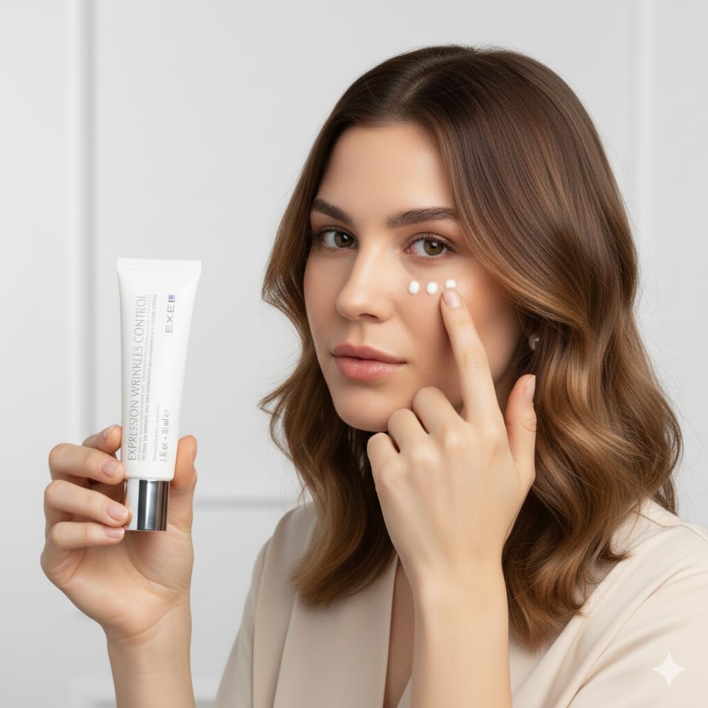 EXEL Peptide Gel Cream for Expression Lines – Lightweight Face Moisturizer with Acetyl Hexapeptide-8 – Evanescent Texture for Fine Wrinkles – 30 ml