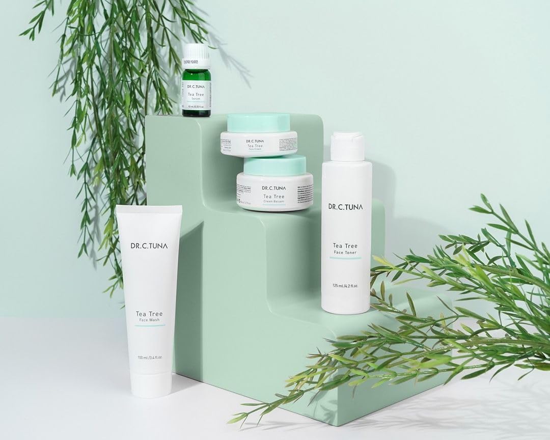FARMASi Dr. C. Tuna Tea Tree Face Cream, Lightweight Botanical Facial Moisturizer with Tea Tree Oil, Non-Greasy Daily Hydration for Balanced Skin, 1.7 fl oz