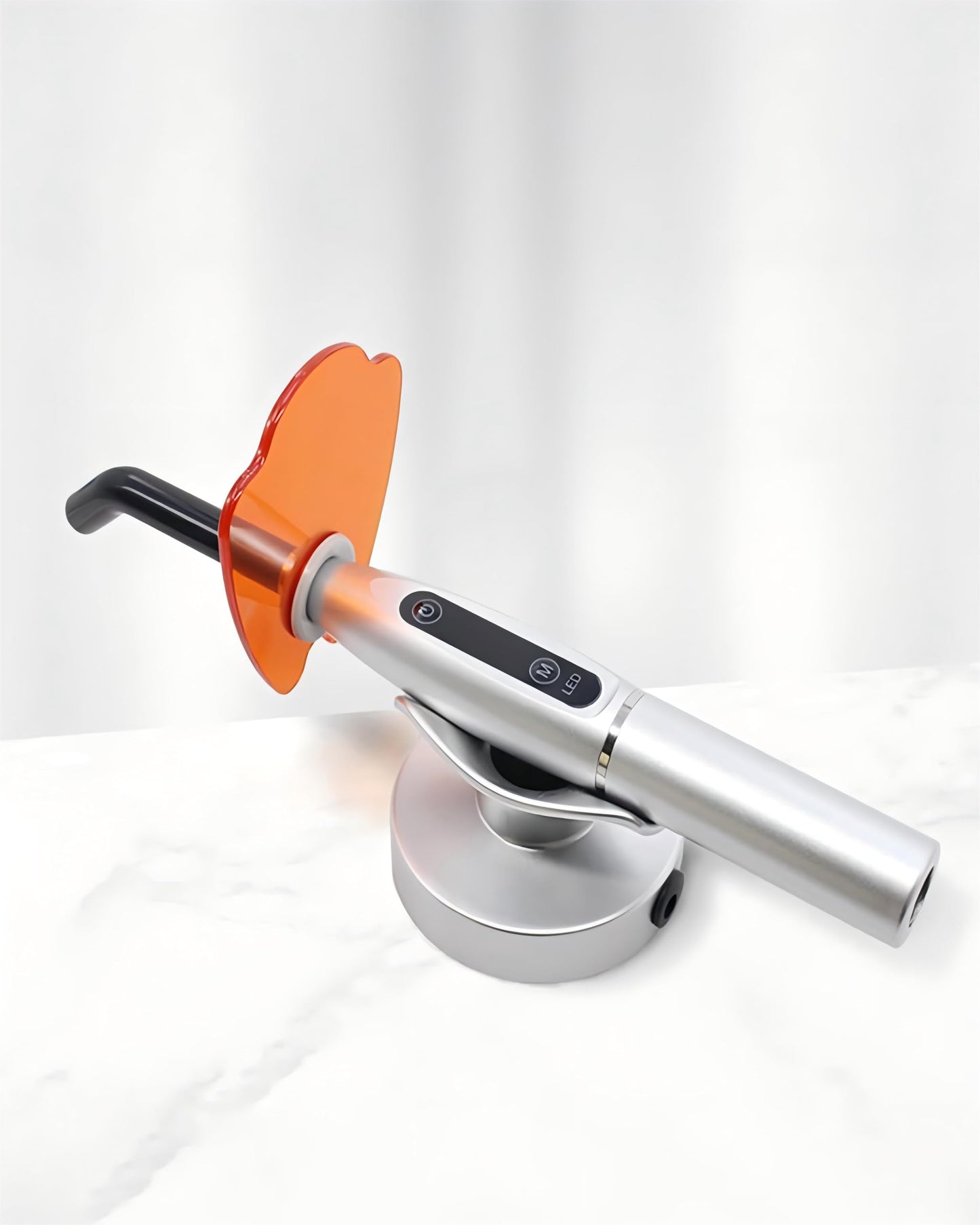 Handheld UV Light with Stand, Mini Portable Cordless Lamp with LCD Display, Eye-Protective Cover, White JU-K1-836545
