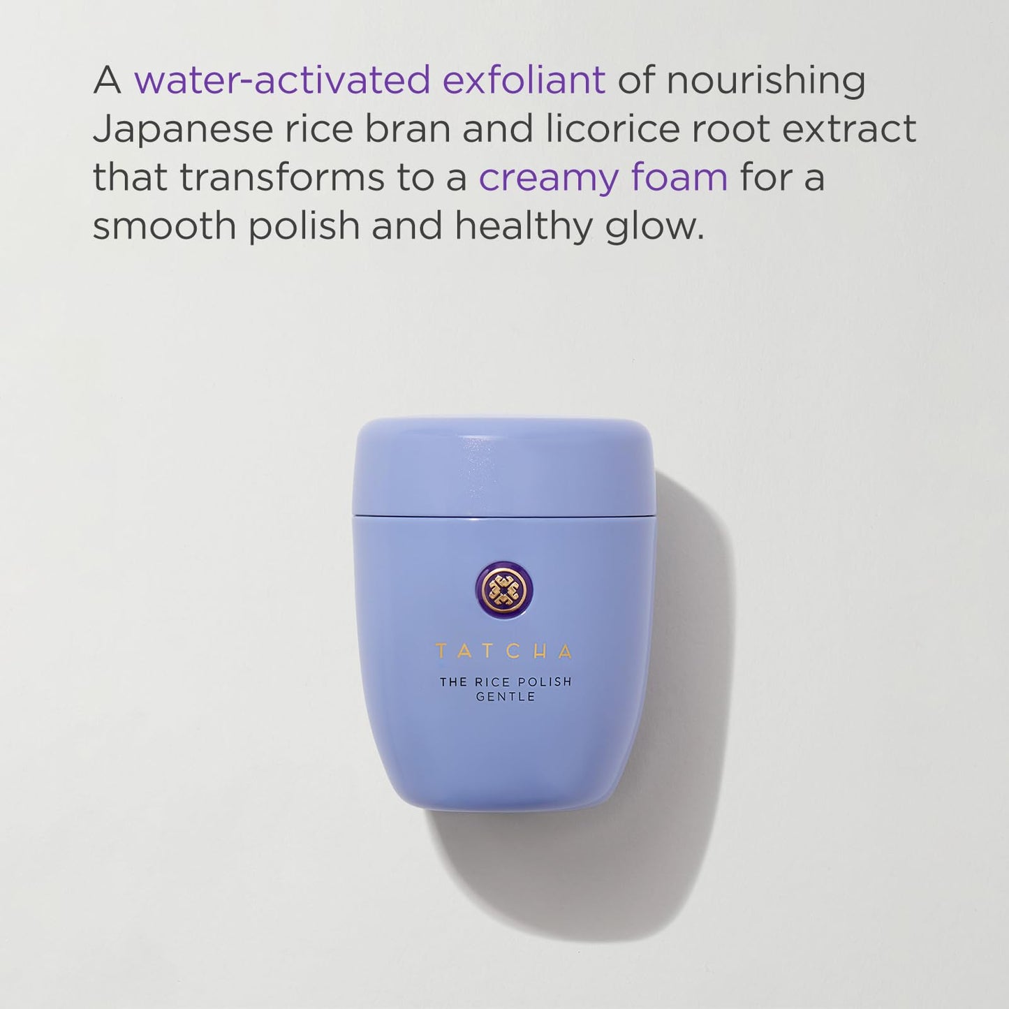 Tatcha The Rice Polish Gentle: Daily Non-Abrasive Exfoliator for Dry Skin to Reduce Appearance of Fine Lines, 60 grams | 2.1 oz