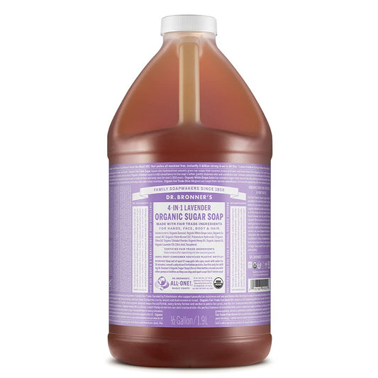 Dr. Bronner's Organic Sugar Soap (Baby Unscented, 24 Ounce) - Made with Regenerative Certified Organic Oils, Sugar & Shikakai Powder, 4-in-1 Use: Hands, Body, Face and Hair- Liquid Soap, Nourishes