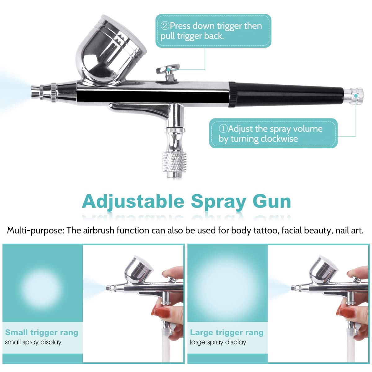 Diamond Microdermabrasion Machine with Spray Gun, Yofuly 65-68cmHg Suction Power Professional Diamond Facial Machine Water Spray Exfoliation Dermabrasion Machine for Home Use Skin Care