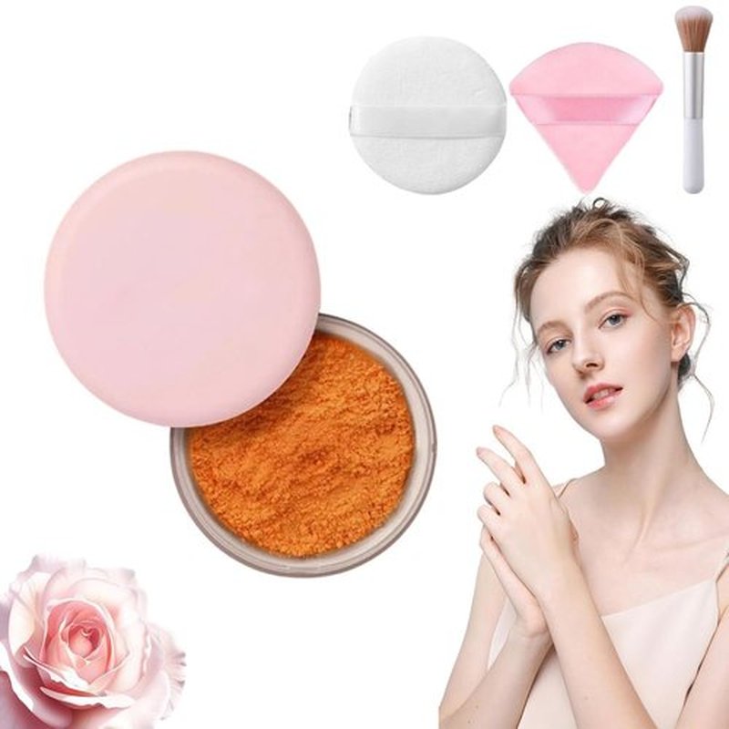 Luminance Milano Powder, Luminance Milano Pink Powder, Luminance Blurring Powder, Blurring Pink Setting Powder by Luminance Milano, Beauty Pink Setting Powder, Waterproof Setting Powder (07)