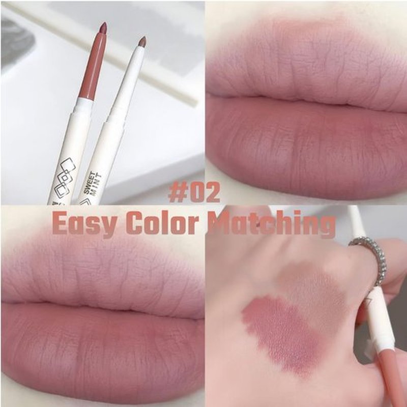 Okerker Double Ended Lip Liner - Waterproof Versatile Lip Liner & Contour, Nourishing Formula, Long Lasting Matte Finish, Effortless Application for Bigger and Fuller Lips (#2 NUDE PINK)