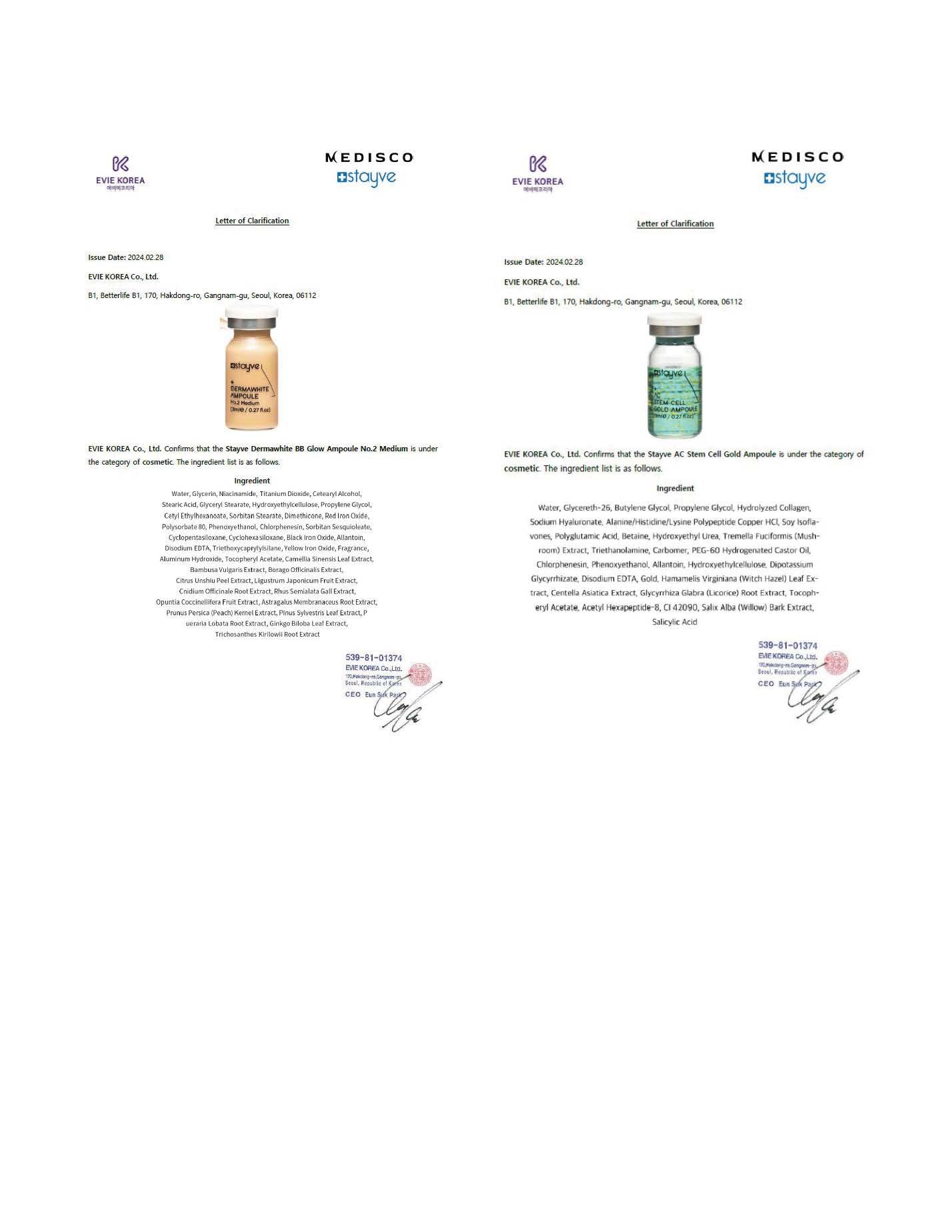Stayve Customized Kit Korean Skin Booster Serums with Pigments & Actives - 12 Vials