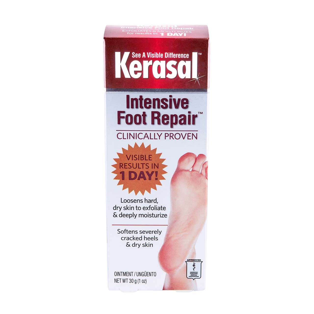 Kerasal Intensive Foot Repair Ointment - 1 oz (3-Pack) for Cracked Heels & Dry Skin