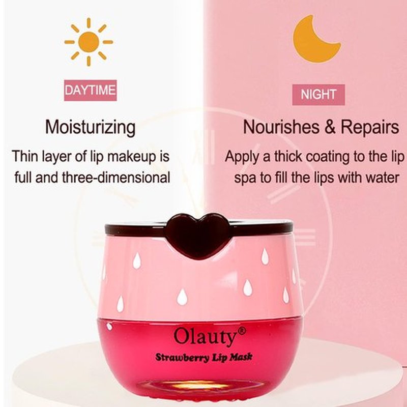 Bee Lip Balm Honey Pot,3 PCS Strawberry&Honey&Watermelon Lip Sleeping Mask,Hydrating Prevention Dry and Cracked Lip Scrubs Exfoliator Lip Care,Moisturizing Lip Mask Overnight Reduces Lip Lines