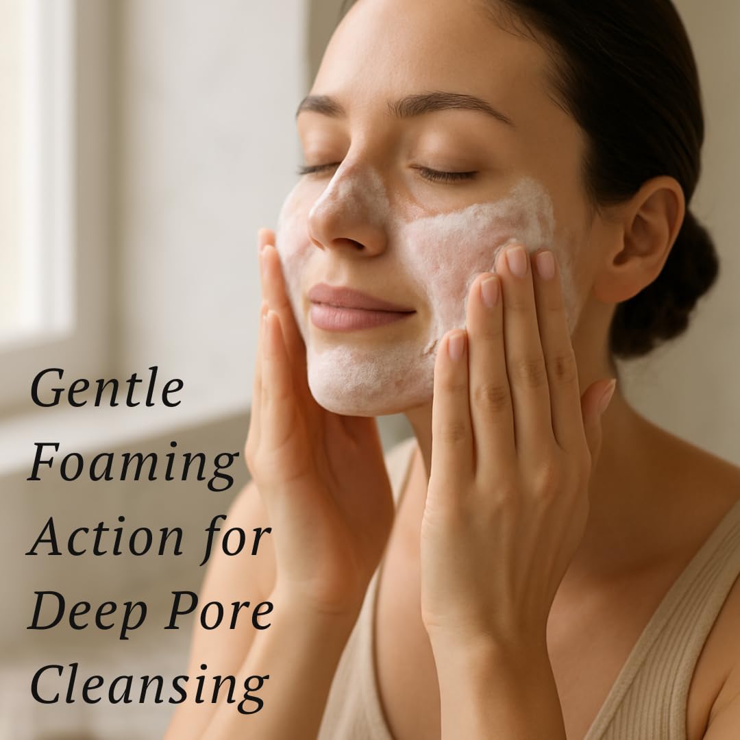 Gernetic Derma Daily Purifying Facial Cleanser, Gentle Foaming Soap for Oily & Combination Skin, Oil Control Face Wash, 200 ml/ 6.7 fl oz