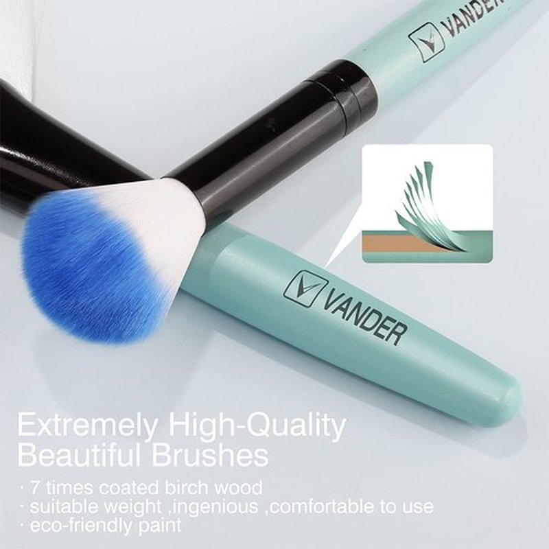 Make up Brushes, VANDER Professional 32pcs Makeup Brush Set, Makeup Brushes Set Foundation Blending Cosmetic Brush Set Kit,Blue