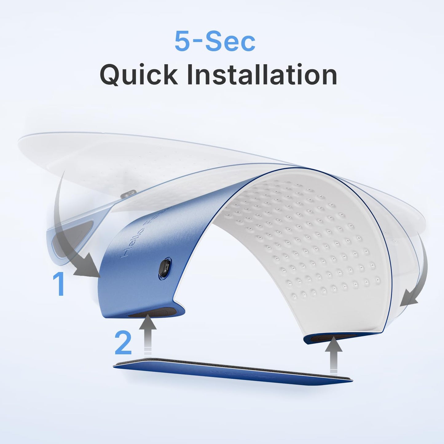 Hello Face FDA Cleared Red Light Therapy for Face and Neck, 4 Modes LED Mask Light Therapy, Blue Infrared Red Light Therapy Mask for Wrinkles and Acne, PDT Photons Facial Skin Care Device