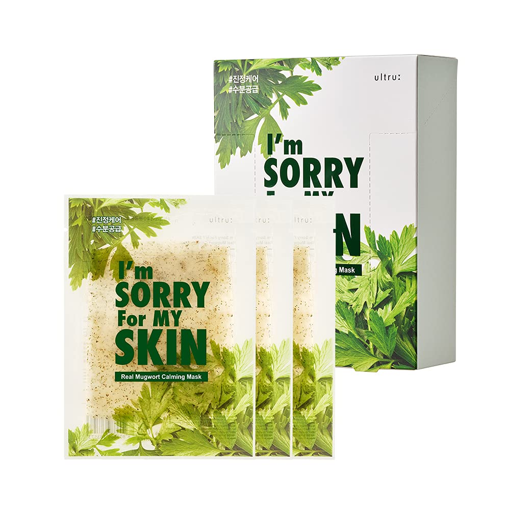 I'M SORRY FOR MY SKIN Real Mugwort Calming Mask 10Pcs