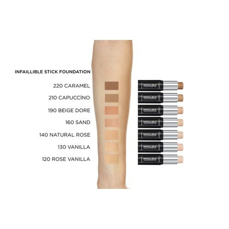 L’Oreal Paris Infallible Shaping Stick Foundation 160 Sand 9g