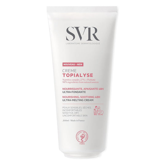 SVR Topialyse Cream - Nourishing & Soothing Face & Body Cream for Dry Sensitive Skin - Moisturizer for Babies (Except Premature), Kids and Adults - Intense Hydration with Shea Butter
