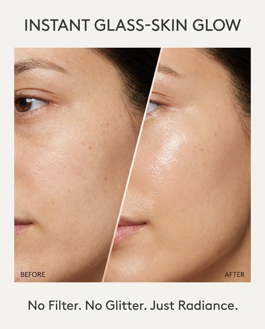 SEACRET Bio Skin Glow 4D Hyaluronic Acid Serum for Face - Glass Skin Hydrating Ampoule with Peptides & Fermented Dead Sea Minerals, Non-Sticky, Fast-Absorbing, 1 Fl Oz / 30 ml