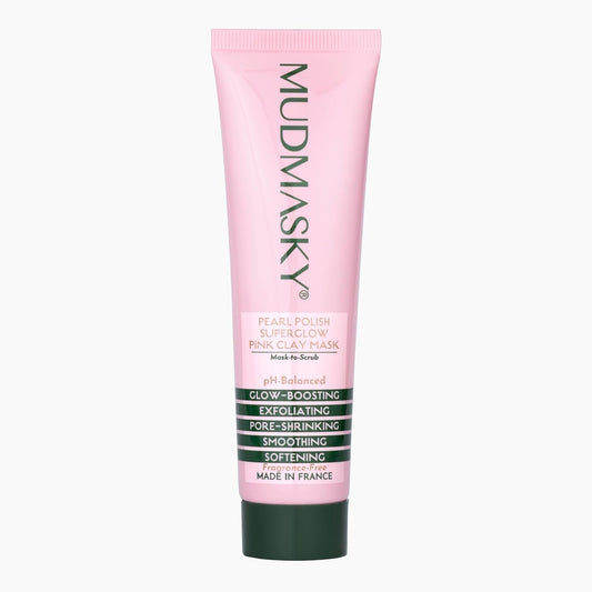 Pearl Polish Pink Clay Mask - Superglow Formula with A+ Grade Australian Clay | 2.0 OZ
